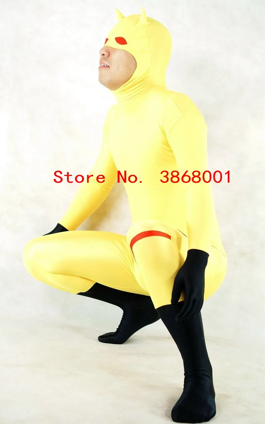 Animal role play Colorblock Lycar Halloween Cosplay Costumes Zentai full body catsuit Fancy Dress Spandex jumpsuit