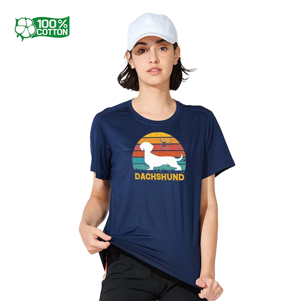 Camiseta oficial de raza de perro Teckel Dachshund | 100% Algodón Suave y liviano | Ropa casual unisex perfecta para los amantes de los perros