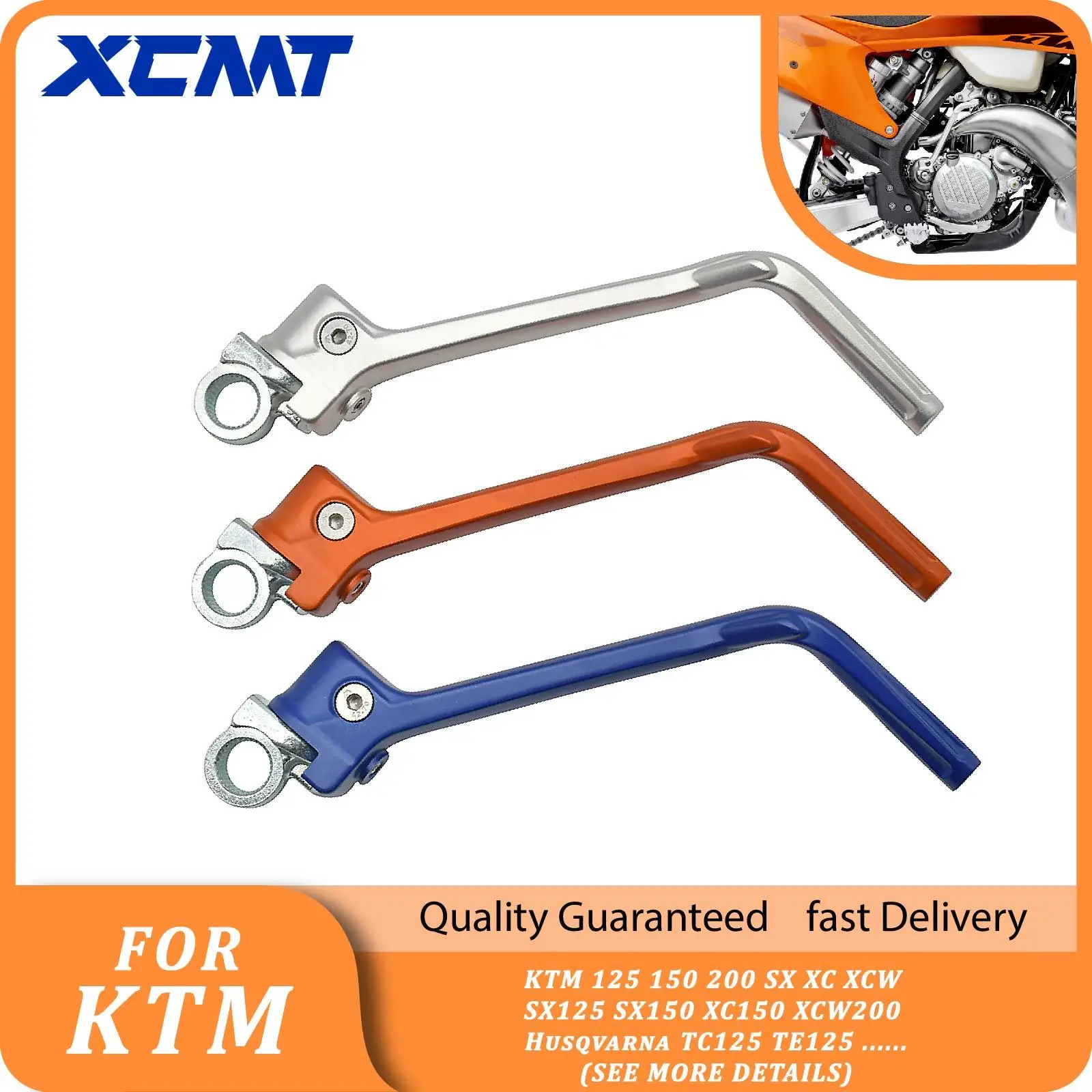 Motocross Forged Kick Start Starter Lever Pedal For KTM 125 150 200 SX XC XCW SX125 SX150 XC150 XCW200 For Husqvarna TC125 TE125