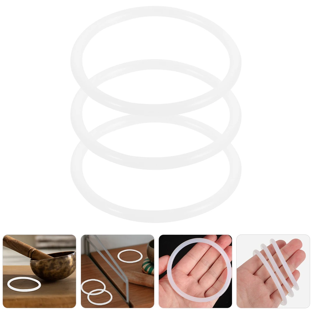 

3 Pcs Music Bowl Rubber Rings Sound for Singing Crystal Tibetan Gasket Washer Vibration Pad Easy Clean Durable Smooth