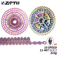 ZTTO Ultralight MTB Bike 10 Speed 11-46T SLR Cassette ULT Rainbow k7 Mountain Bike 10V 46T Freewheel For X0 X9 X7 M610 M781 M786