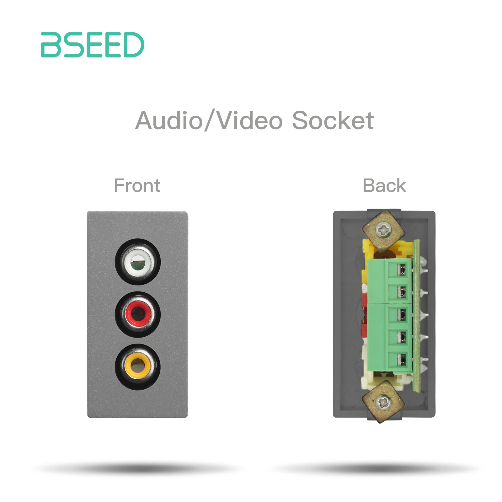 BSEED Stopcontact Internet Cat6 Onderdelen Kunststof frame USB Type-C Oplaadpoort TV HDMI-interface DIY Functie Onderdeel Gratis combinatie