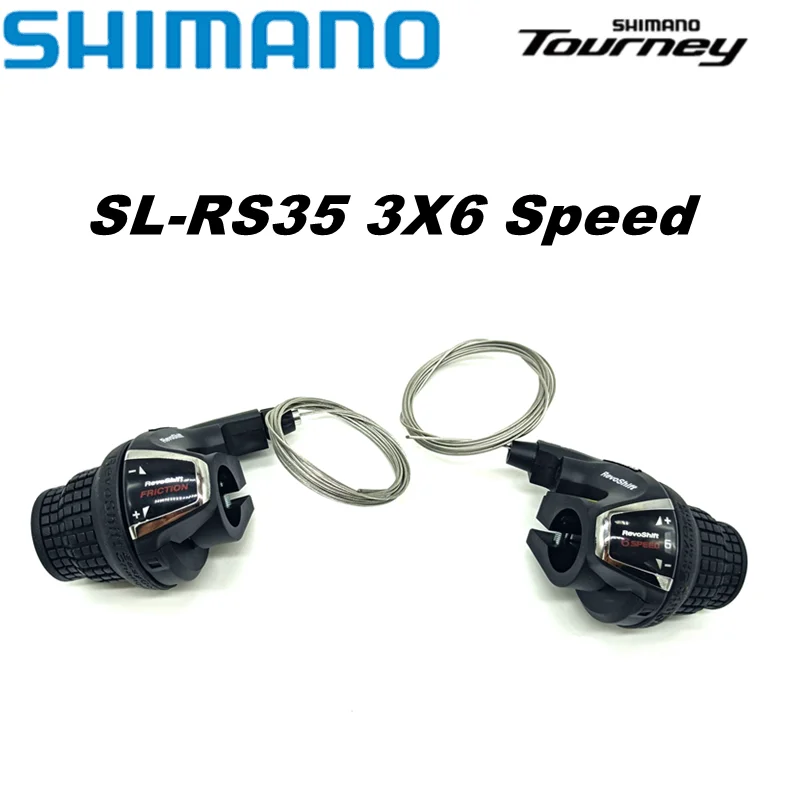 Shimano Tourney SL-RS35 Revoshift grip bike Twist Shifter lever 3*6s 3*7s 18S 21s bicycle Comb with grips RS35 as RS31 RS36