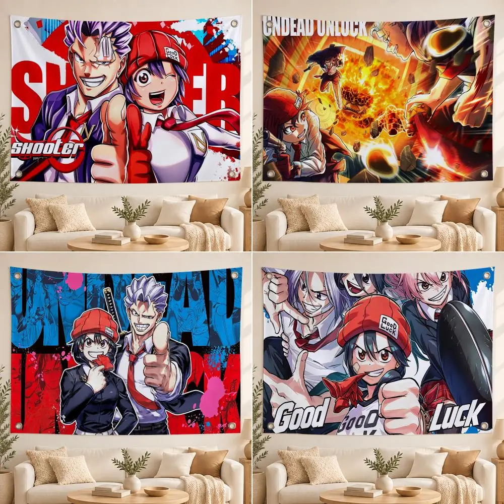 Undead Unluck Flags Suitable For Party Club Outdoor Interior Wall Art Decoration Banner Fans Gift