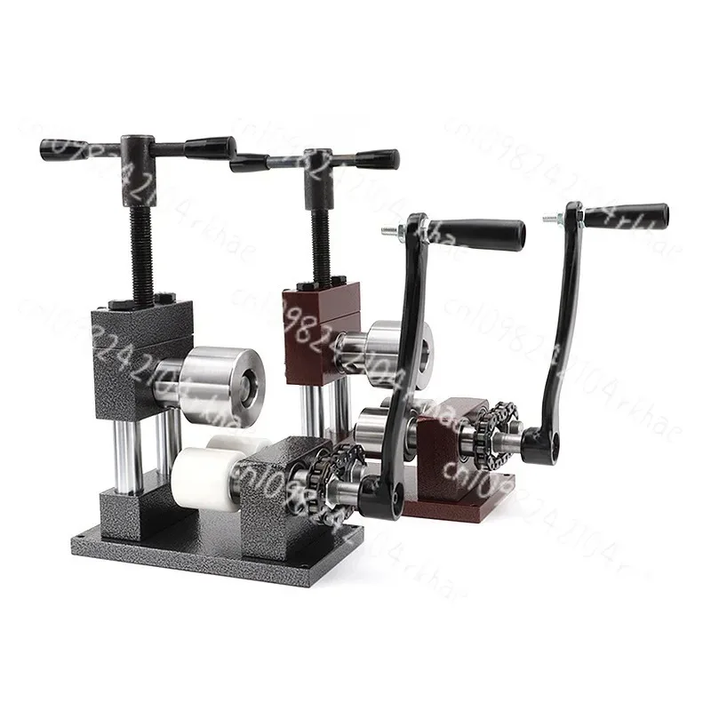 

Small hand cranked manual bending machine for gold, silver, and copper jewelry processing, coil and circle tool