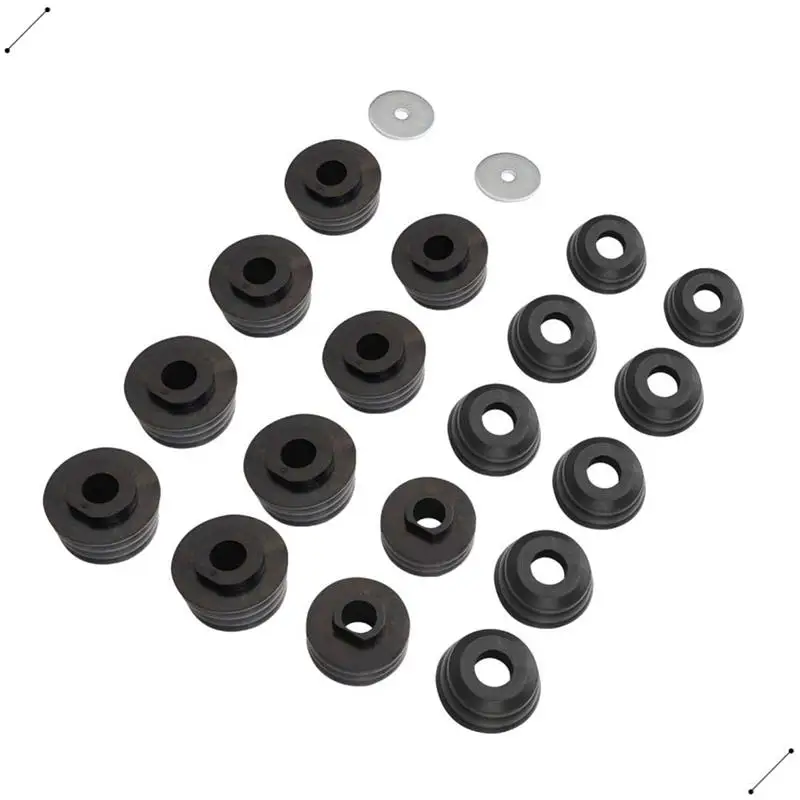 

Body Cab Mount Bushing Kit Parts For Ford F250 F350 2WD/4WD 1999-2016 Super Duty KF04050BK
