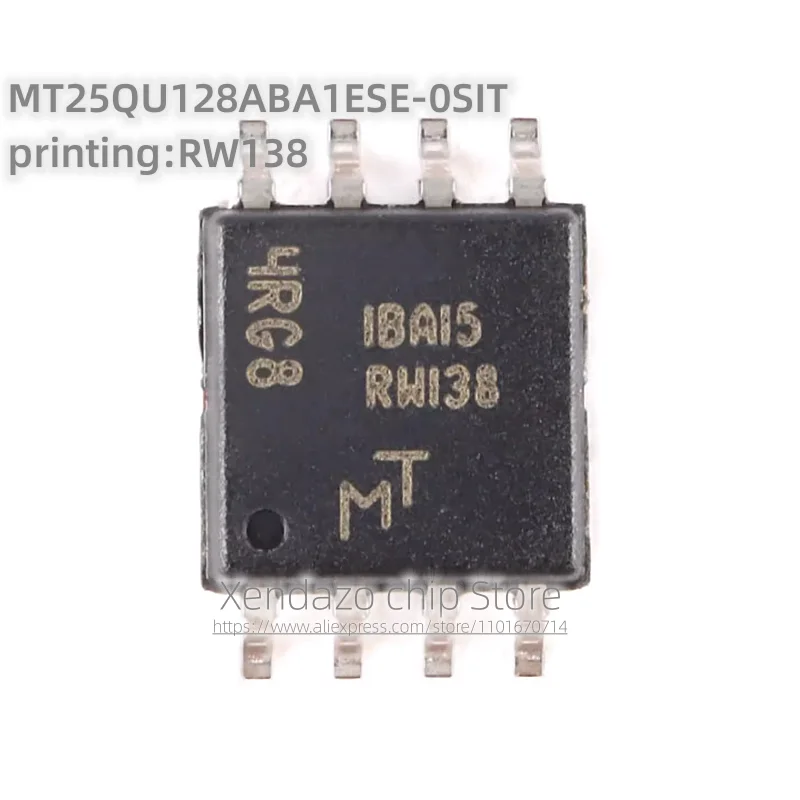 2pcs/lot MT25QU128ABA1ESE-0SIT printing RW138 SOP-8 package Original genuine Memory chip