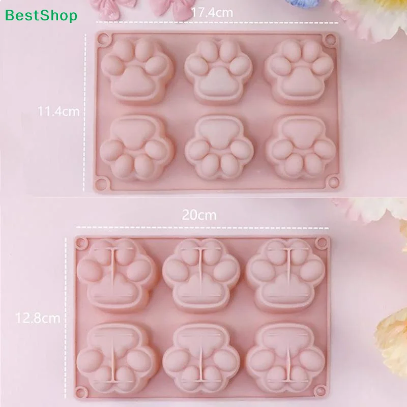 ♬Cat Claw Shape Chocolate Silicone Mold DIY Baking Cake Decoration Mold Candy Pudding Jelly Soap Mold Drip Glue Mold Ice Tray view 6