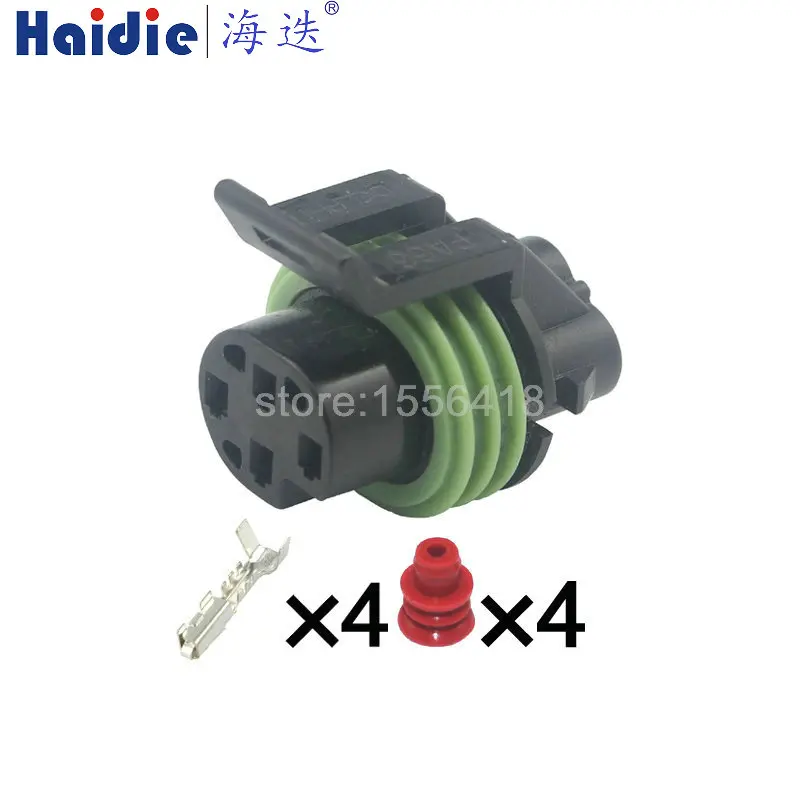 1-20 Sets 4P Automobile Oxygen Sensor Electric Wire Cable Connector 12065298 Car Waterproof Sealed Socket