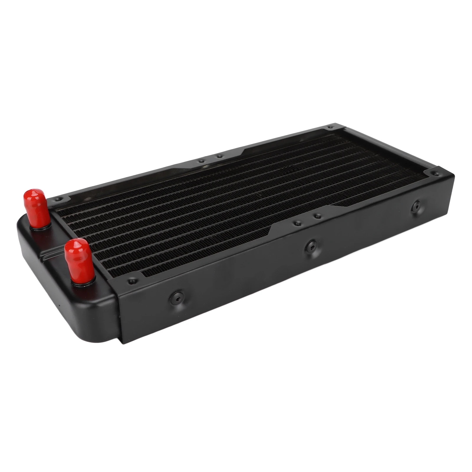 مشعات ألمنيوم مع موصل فم باغودا ، من من من الخارج ، تبديد حرارة جيد ، تركيب بسيط ، 10 أنابيب ، مبادل حراري ألمنيوم