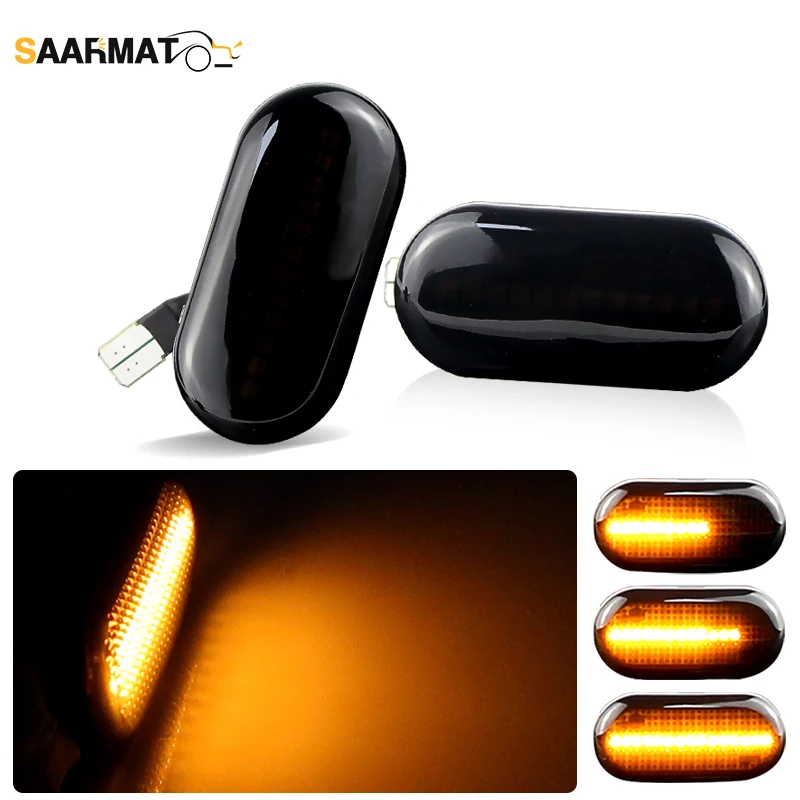 2pcs LED Side Marker Light Repeater Indicator Lamp For Renault CLIO ESPACE KANGOO LAGUNA MEGANE SCÉNIC TWINGO Cabriolet MASTER