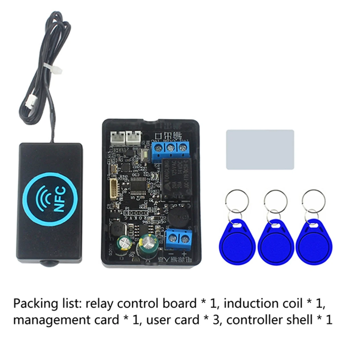 

A002 Fingerprint Access Controller NFC Electric Lock Control Relay Module IC Card Induction Switch IC and NFC