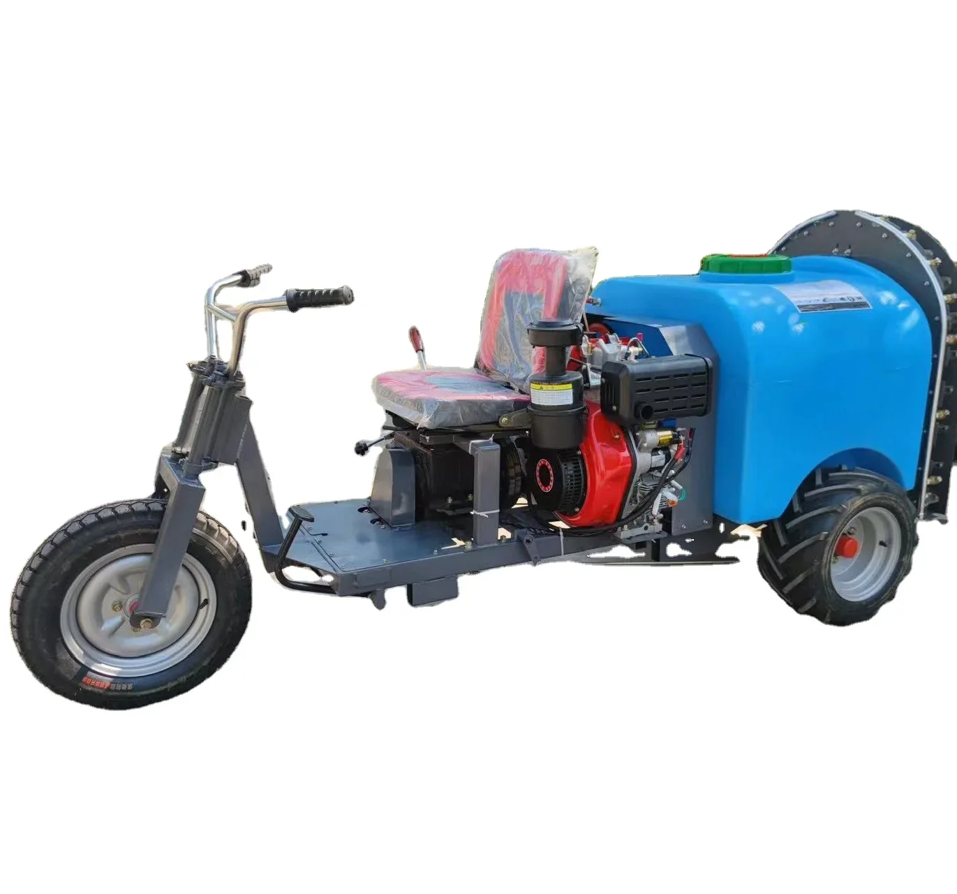 Greenhouse Wheeled Riding Agricultural Sprayer Three-Wheel Pastoral Sprayer