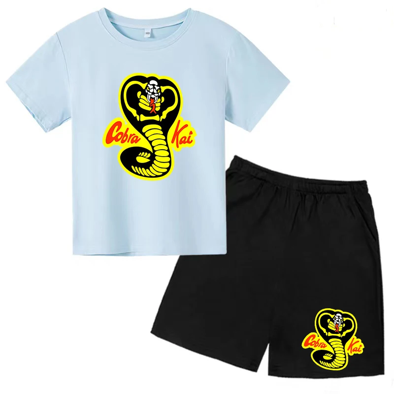 Children\'s Wear Viper Cobra Kai T-shirt Cotton Crewneck Casual Top and Shorts Boy Girl Baby Teen Charming Fun Fashion Clothing