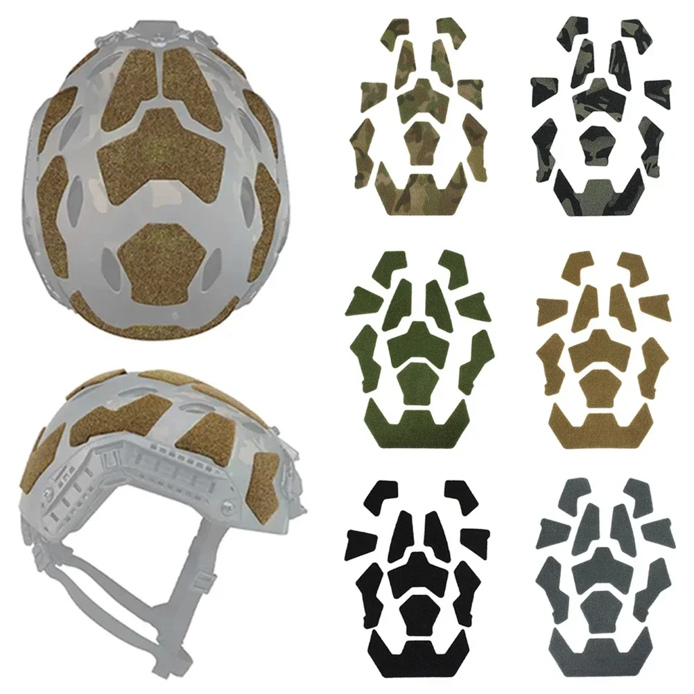 FAST Helmet Magic Sticker 11Pcs Hunting CS Helmet Patches Hook and Loop Sticky for FAST Helmet 11Pcs Set Helmets Accessories