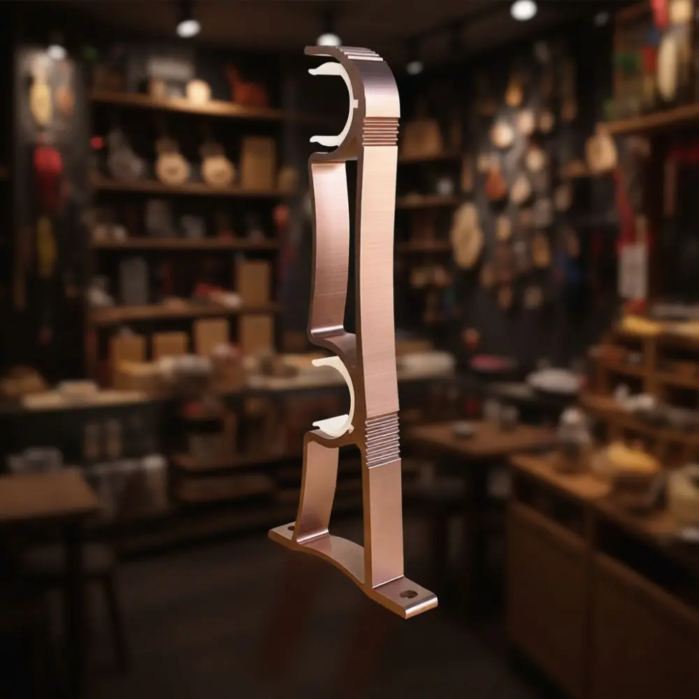 Adjustable Aluminum Drapery Rod Bracket Strong Wall Ceiling Support Holder For Single Or Double Curtain Pole Hardware