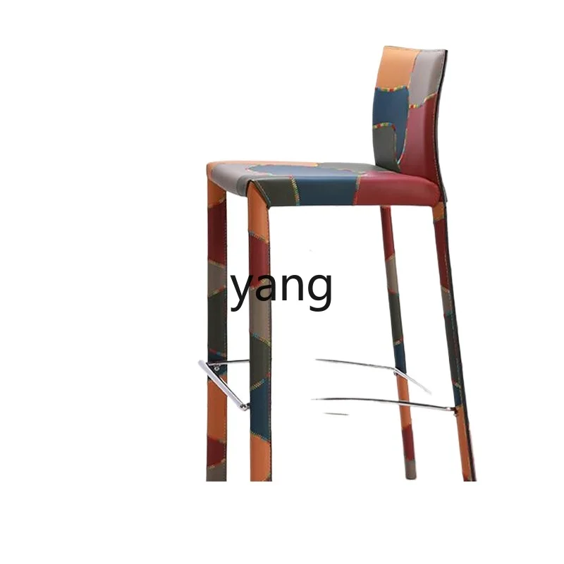 

LTT Home Bar Chair Light Luxury High Foot Stool
