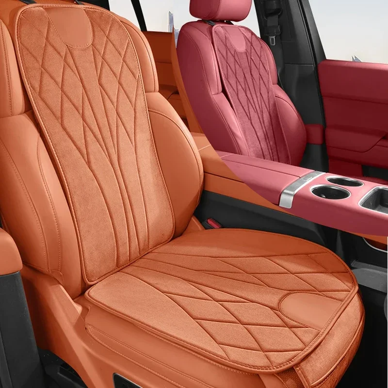 Car Winter Suede Thick Warm Seat Cover Auto Anti-Slip Mat Accessory For FIAT PUNTO Freemont Palio Siena 126P Bravo Linea IDEA
