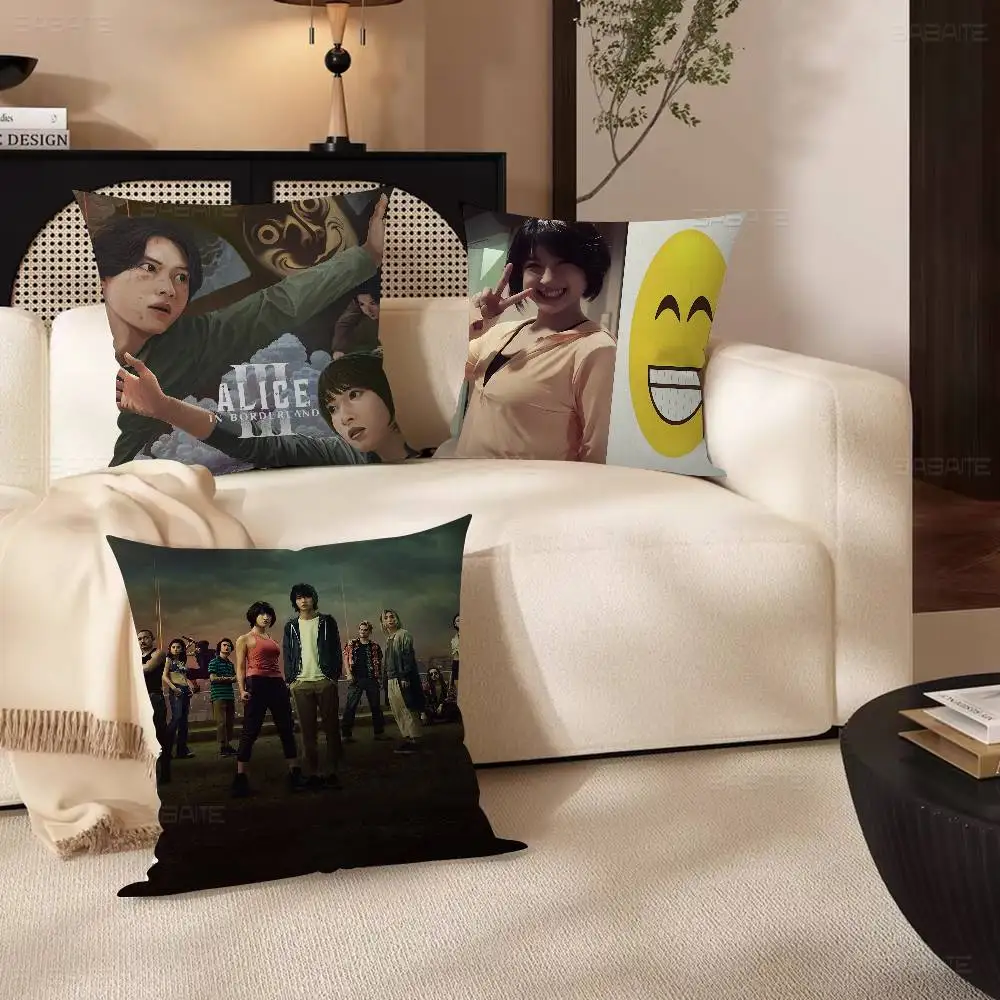 

TV Show Alice in Borderland Decorative Room Aesthetics Pillow Case Home Decor Bedroom Sofa Bed Couch Pillow Cover 45x45