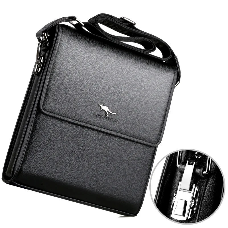 Men's Casual Business Sling Bag Anti-theft Crossbody Bag with Password Lock Commute Use