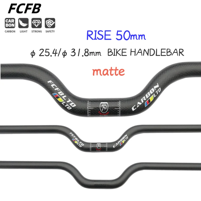 Karbonowa kierownica do rowerów BMX, tylko rozmiar small-caliber 25.4/31.8mm*380--740mm, matowe elementy rowerowe, kierownica rowerowa.