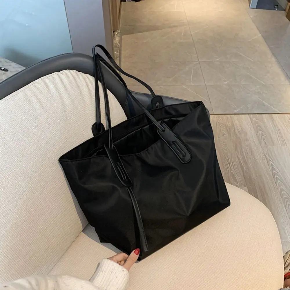 Ins Oxford Cloth Shoulder Bag Large Capacity Women's Bags Work Tote Bag Girls