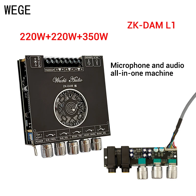 WEGE ZK-DAM L1 Integrated 220W * 2+350W Karaoke Singing Microphone