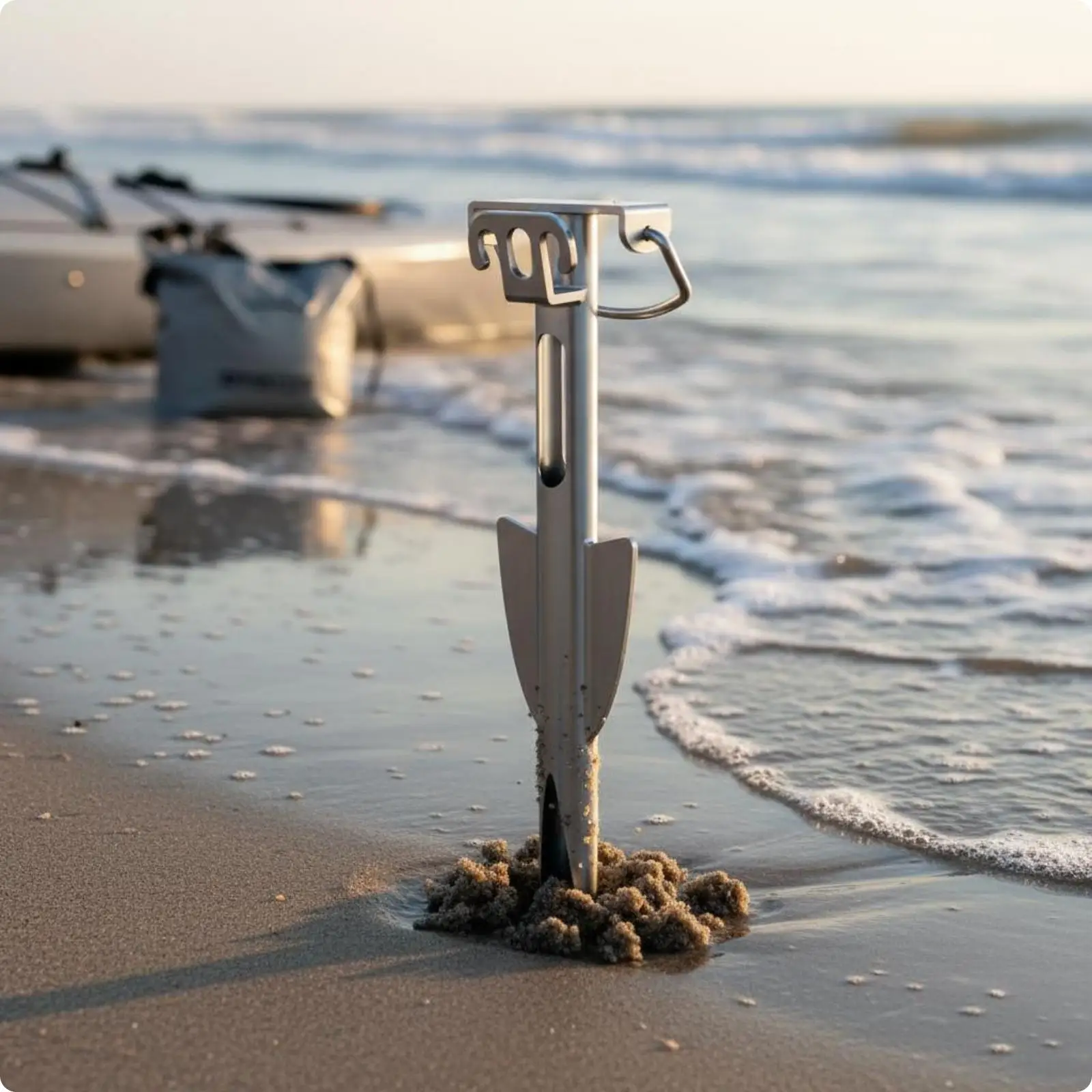 Lightweight Boat Sand Anchor Easy to Install Stainless Steel Sand Anchor
