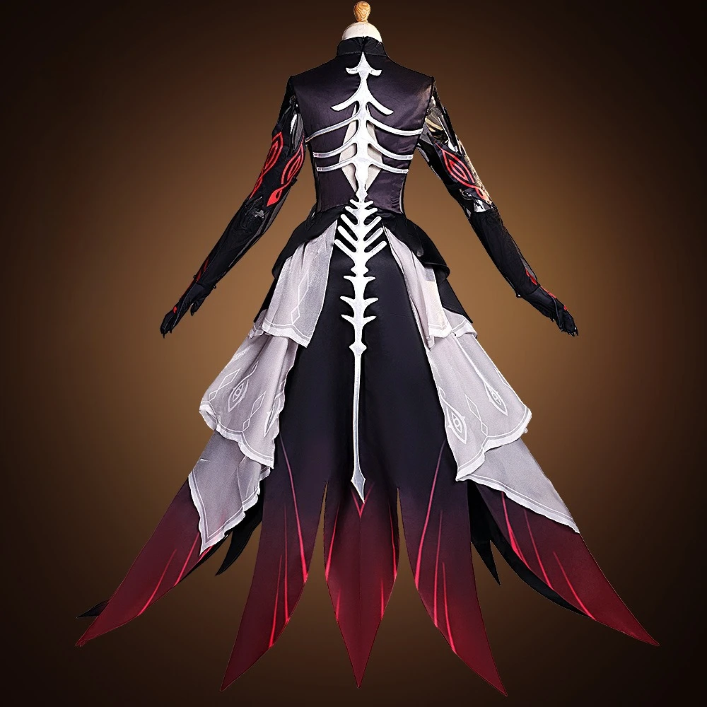 أزياء جينشين إمباكت التأثيرية دور عهد الموت رونوفا لعبة ثنائية الأبعاد ملابس كاملة أزياء الهالوين