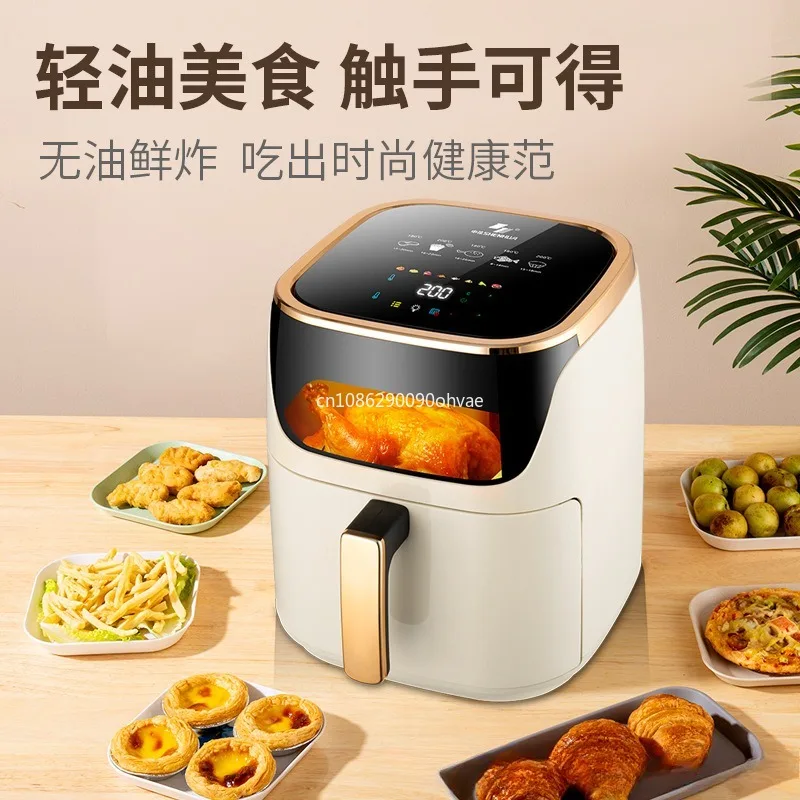 Smart Air Fryers 10L Large-capacity Household Multi-functional Smart Oil-free Smokeless Electric Oven AirFryers 220V