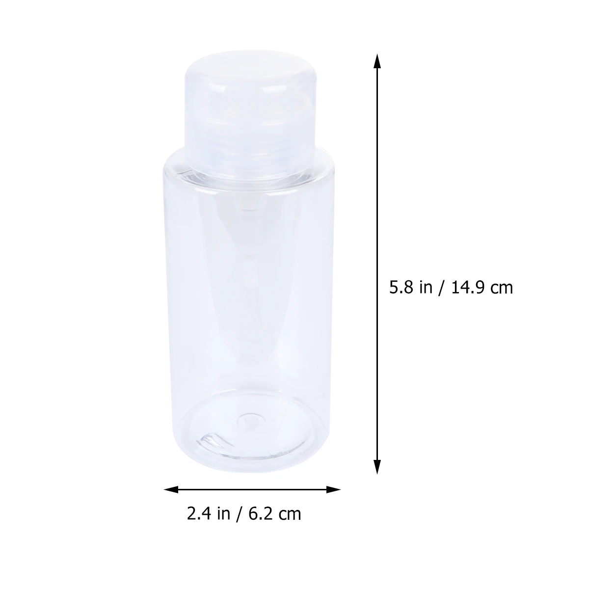 

1pc Portable 100ml Pump Makeup Remover Press Pump Bottle Travel Bottle Travel Container Reusable PET