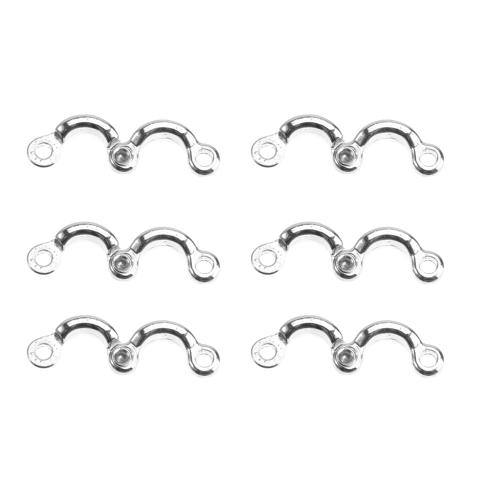 

6pcs Stainless Steel Bird Foot Rings Lightweight Rust Resistance Safe for Parrot Macaw Chicken Anklet Tags Leg Opening Clip Bird