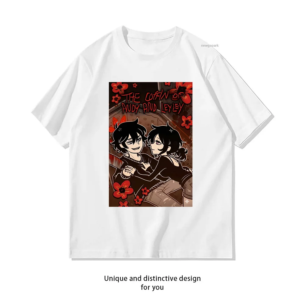 The Coffin of Andy and Leyley Poster TCOAAL Andrew Ashley Red Flowers Indie Horror Game T-shirt Woman Men Graphic T Shirts