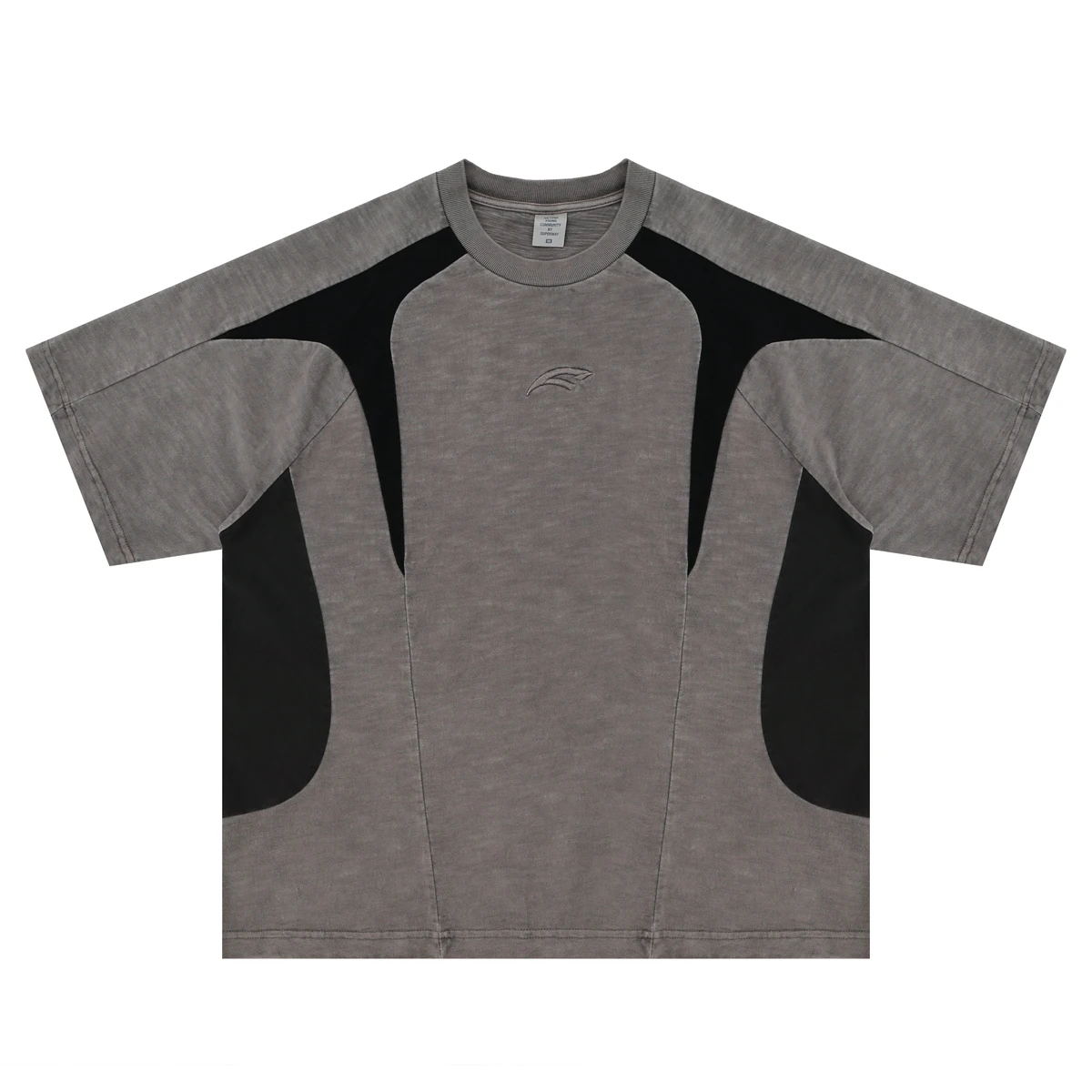 SUPERWAY Original Design Vintage Summer Men’s T-Shirt StreetWear Oversized Washed Tee Patchwork Unisex American Style Y2K Tops