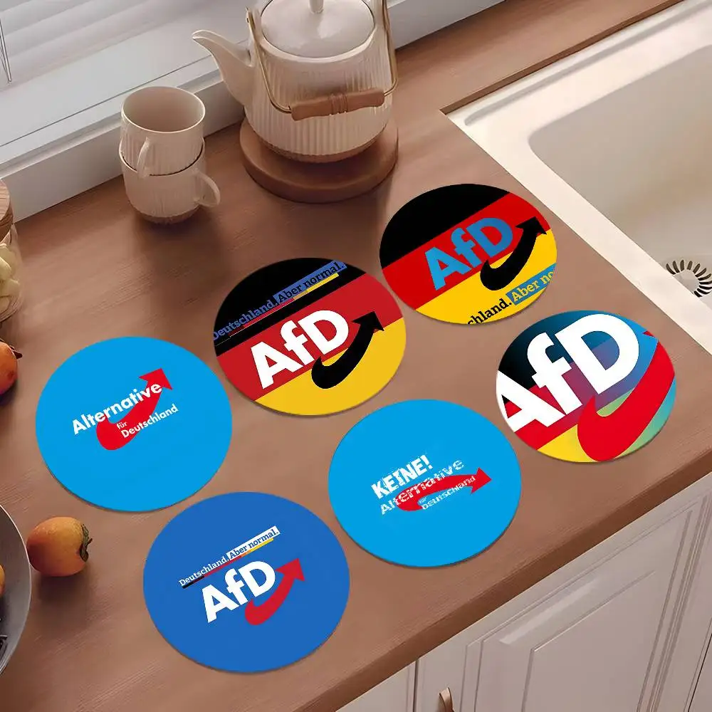 A-Alternative Afd Coasters 10cm Round Wooden Suitable For Drinks Tea Coffee Home Gift Choice Holidays