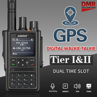 ABBREE DM-F8 DMR Digital GPS V/UHF Dual Band Walkie Talkie Ham Radio VOX Long Range Amateur Two Way Radio Transceive For Travel