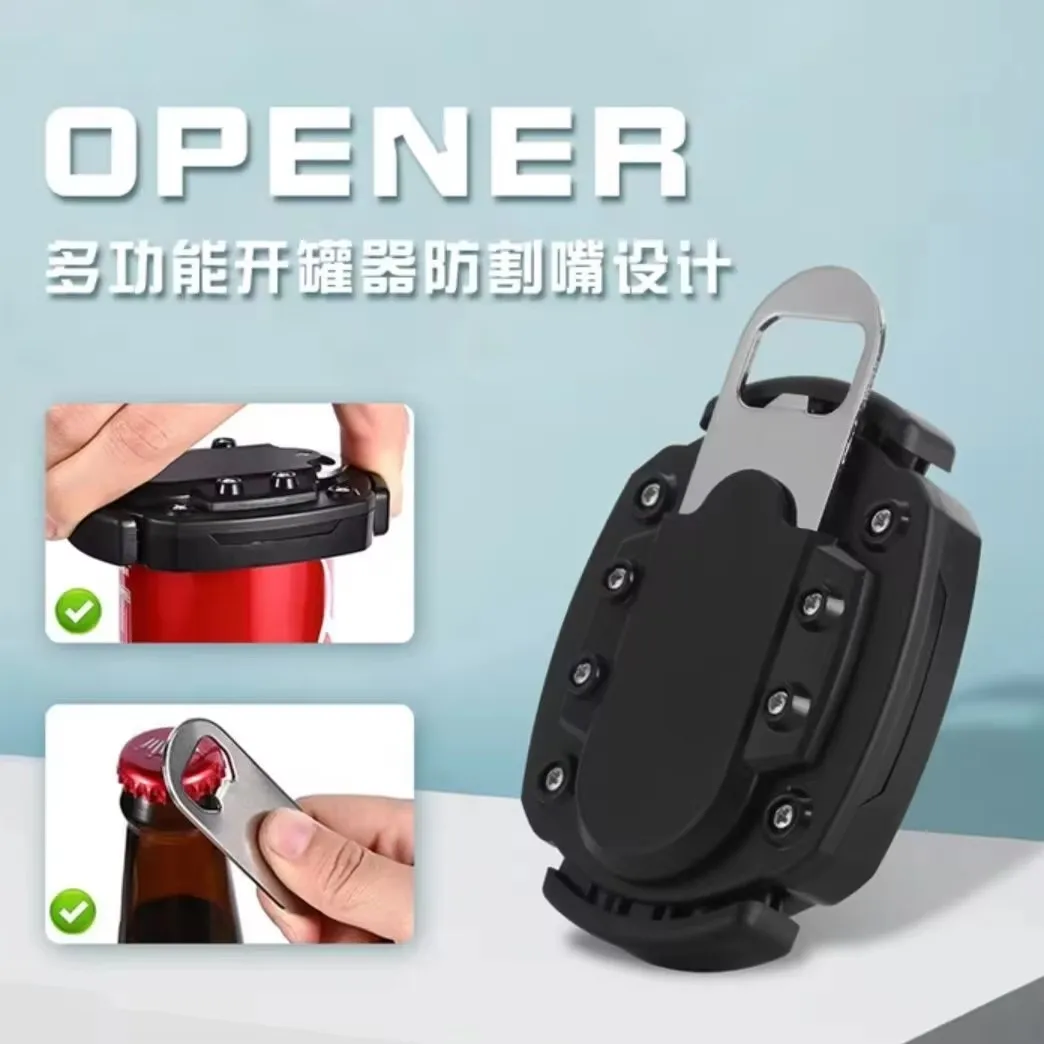 

Multifunctional Can Opener Portable Stainless Steel Beer Bottle Opener, Easy-To-Use Lid Remover Tool for Daily Use & Party Needs