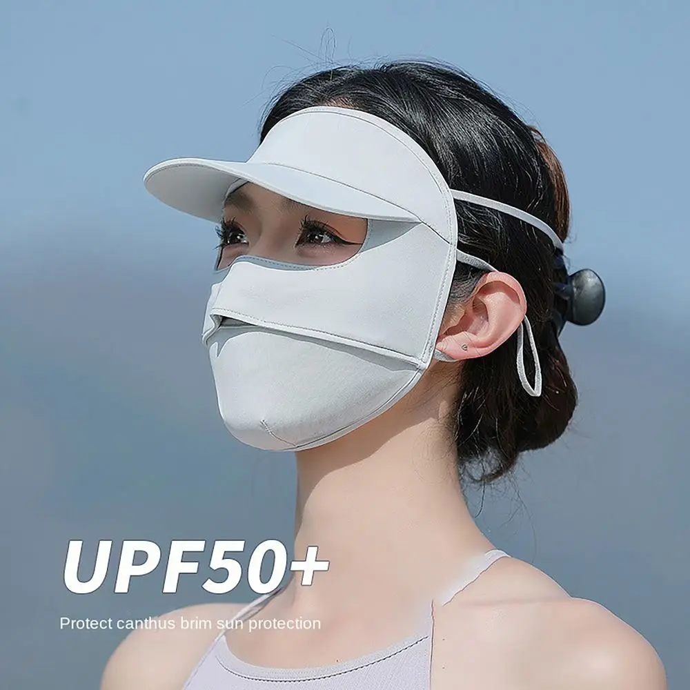 Quick Drying Sunscreen Mask Breathable UV Proof 3D Face Cover Scarf Sun Protection Ear Hanging Cycling Face Mask Outdoor