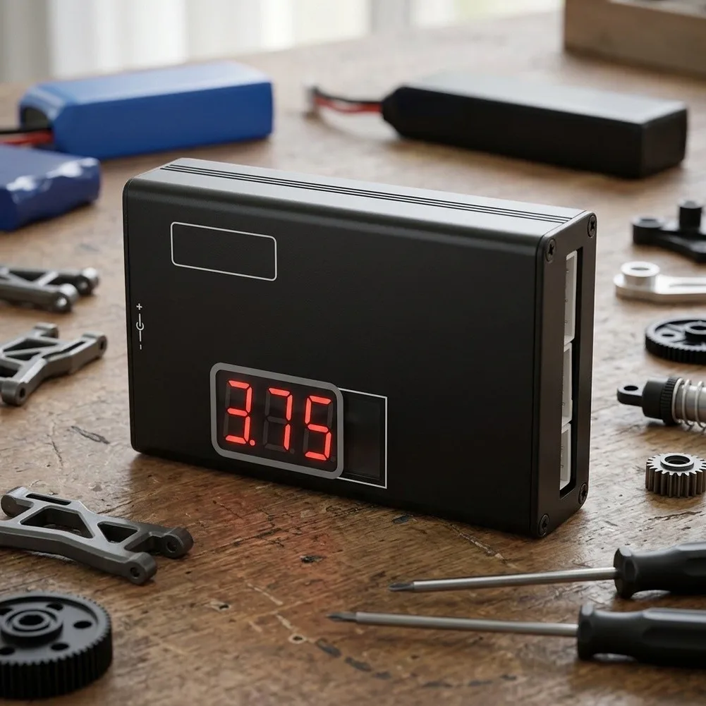 Balanced For LiPo For Charger with Independent Voltage Measurement Capability Fits in Pocket for On-the-Go RC Charging