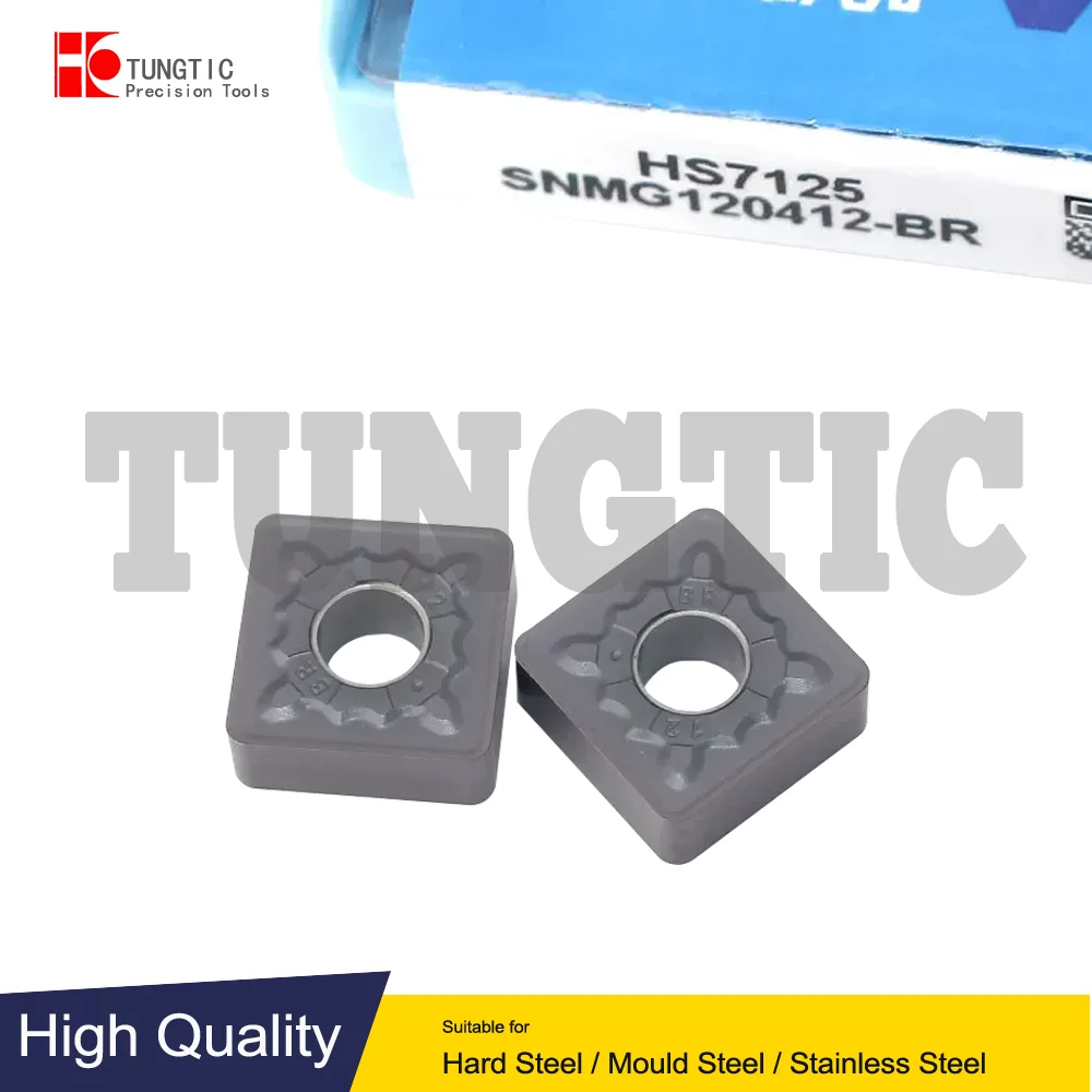 SNMG120408-BR SNMG120412-BR HS7125 HS7120 General Turning Inserts Carbide Cutter Lathe Tools For CNC Machining Metal