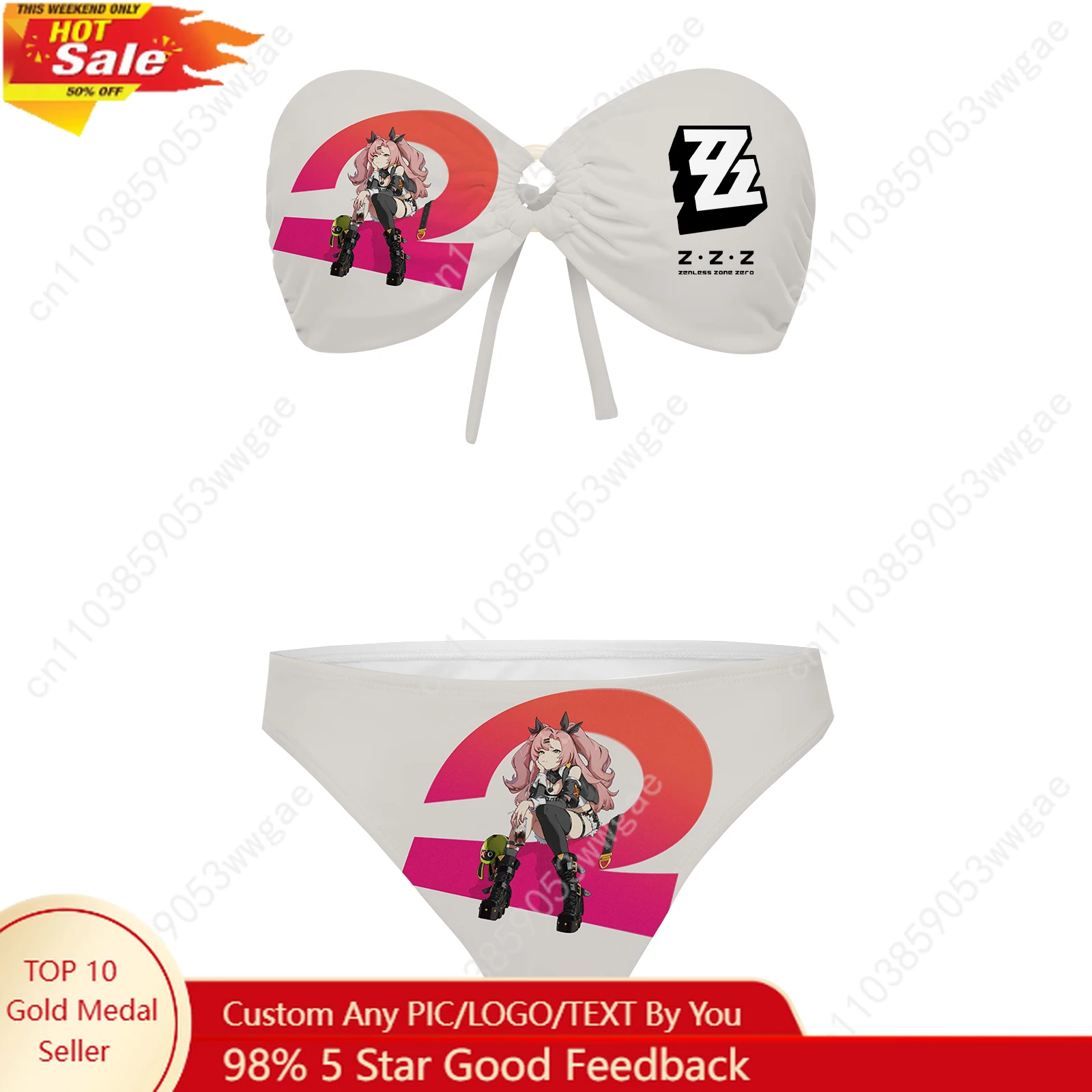 

Absolute Zone Zero Strapless Swimsuit Womens Bathing Suit Personalized Fashion Swimwear Beach Sexy Bikini Customized Beachwear
