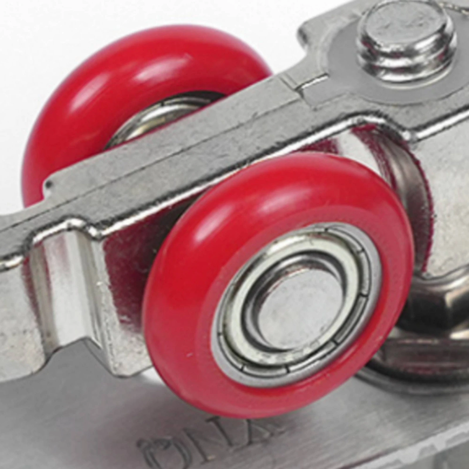 Sliding Door Roller Compact Profile Ball-Bearing Roller Assembly Window Sliding Wheel Silver Finish Hardware Part Wear Resistant