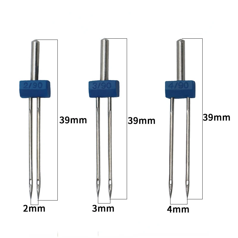 3/6pcs 2/3/4MM Double Twin Needles Pins Set for Household Multi-Functional Sewing Machine Accessories Multifuctional Fittings