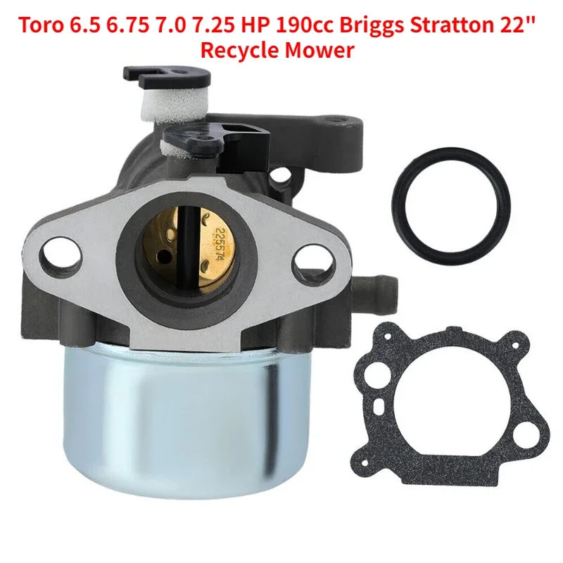 Carburetor For Toro 6.5 6.75 7.0 7.25 HP 190cc Briggs Stratton 22