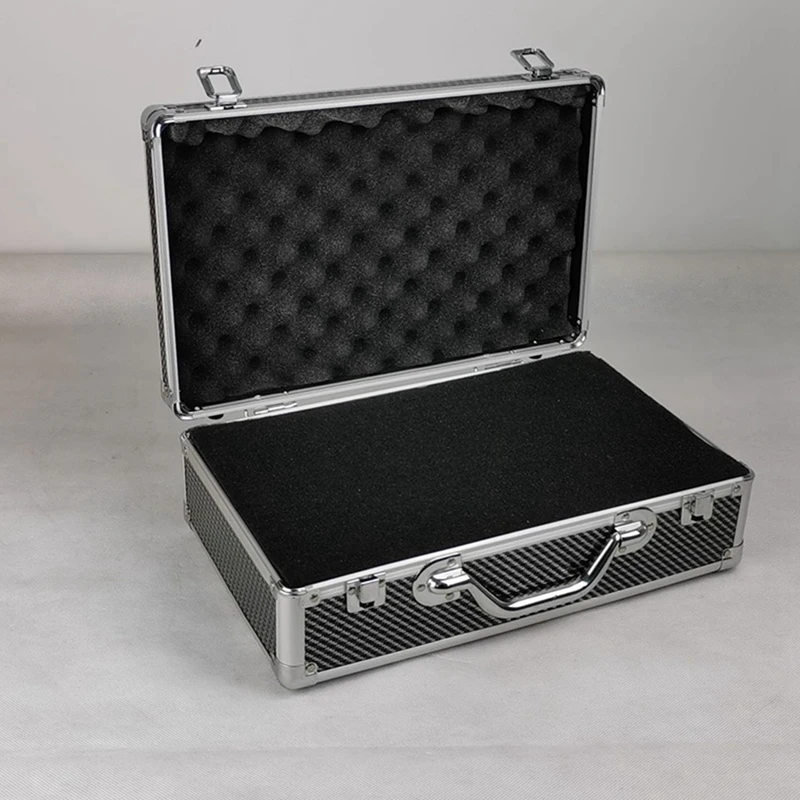 BEAU-Carbon Fiber Tool Box Aluminum Tool Case Suitcase Equipment Hard Carry Bag Instrument Hard Case Portable Toolbox