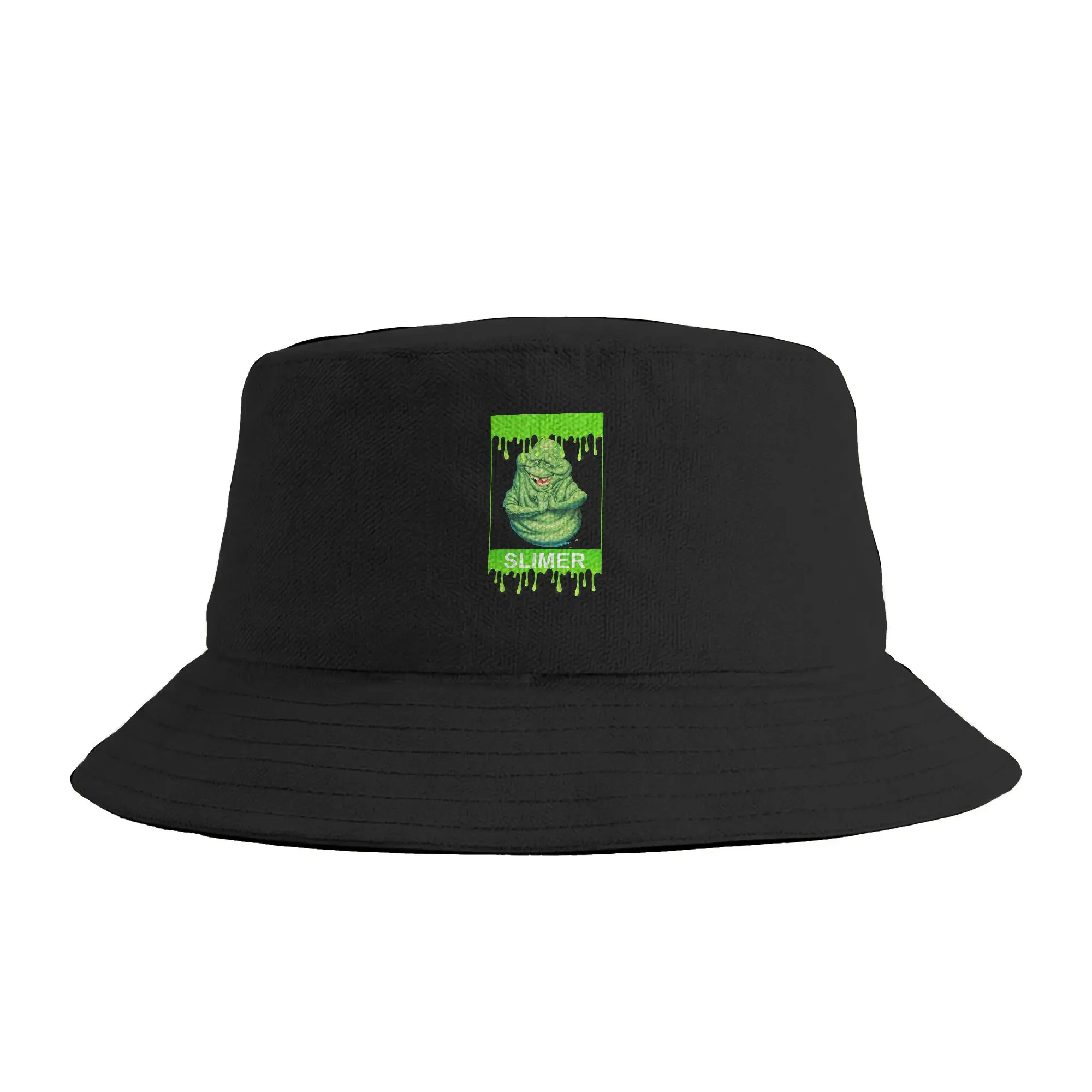 Ghost Movie Slimer Portrait Poster Bucket Hat Summer  Trendy Fisherman Hats For Couple Soft Fold Hunting Caps Sunscreen Hats