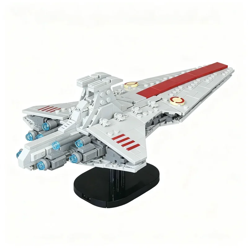 686PCS MOC Space Battle Movie Venator Class Star Destroyer Model Custom Puzzle DIY Creative Ideas Toy Birthday Gift Series