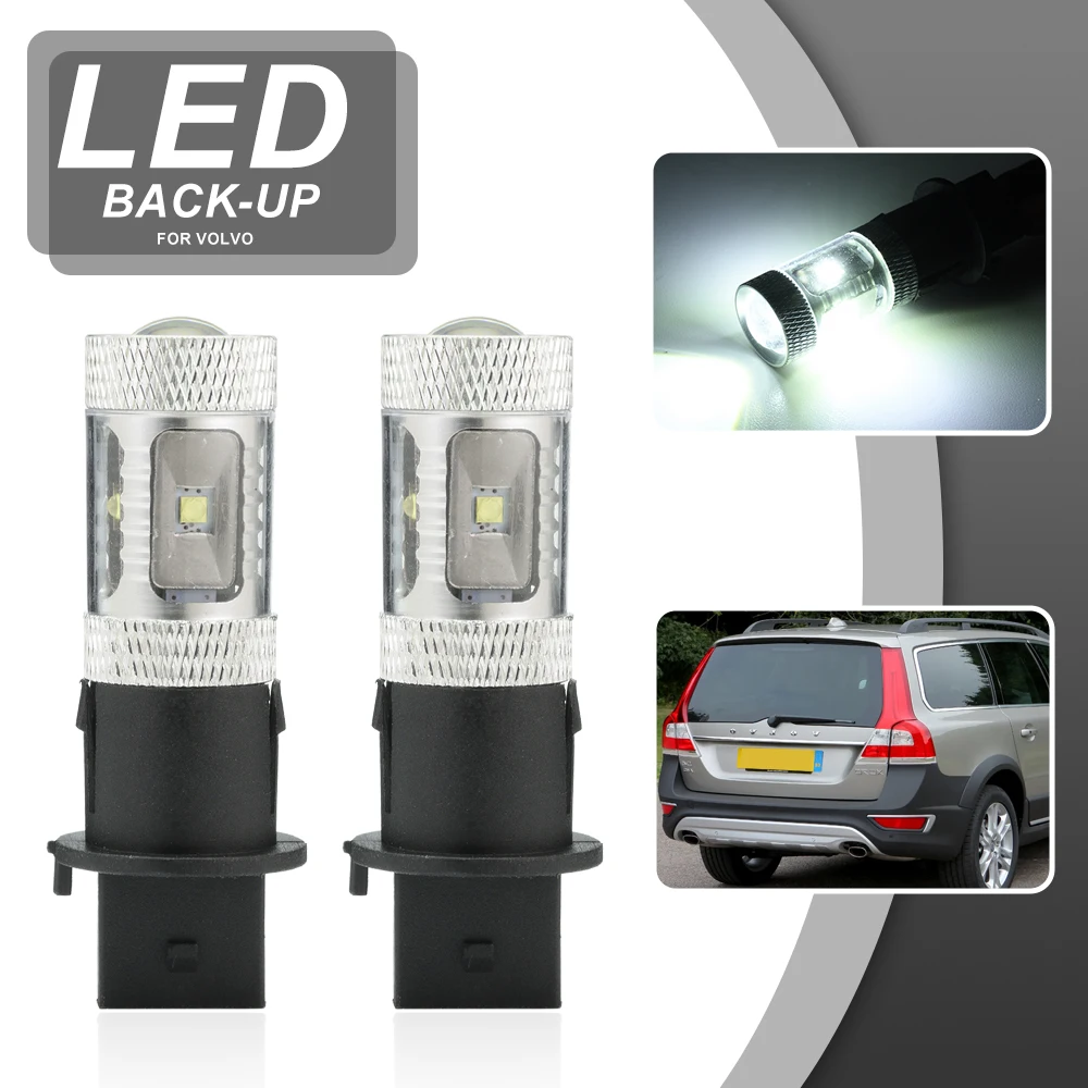 2x PH16W Reverse Light For Volvo V70 XC70 2008-2016 LED Backup Reversing Bulbs HPV16W PW24WYSV Canbus No Flickers