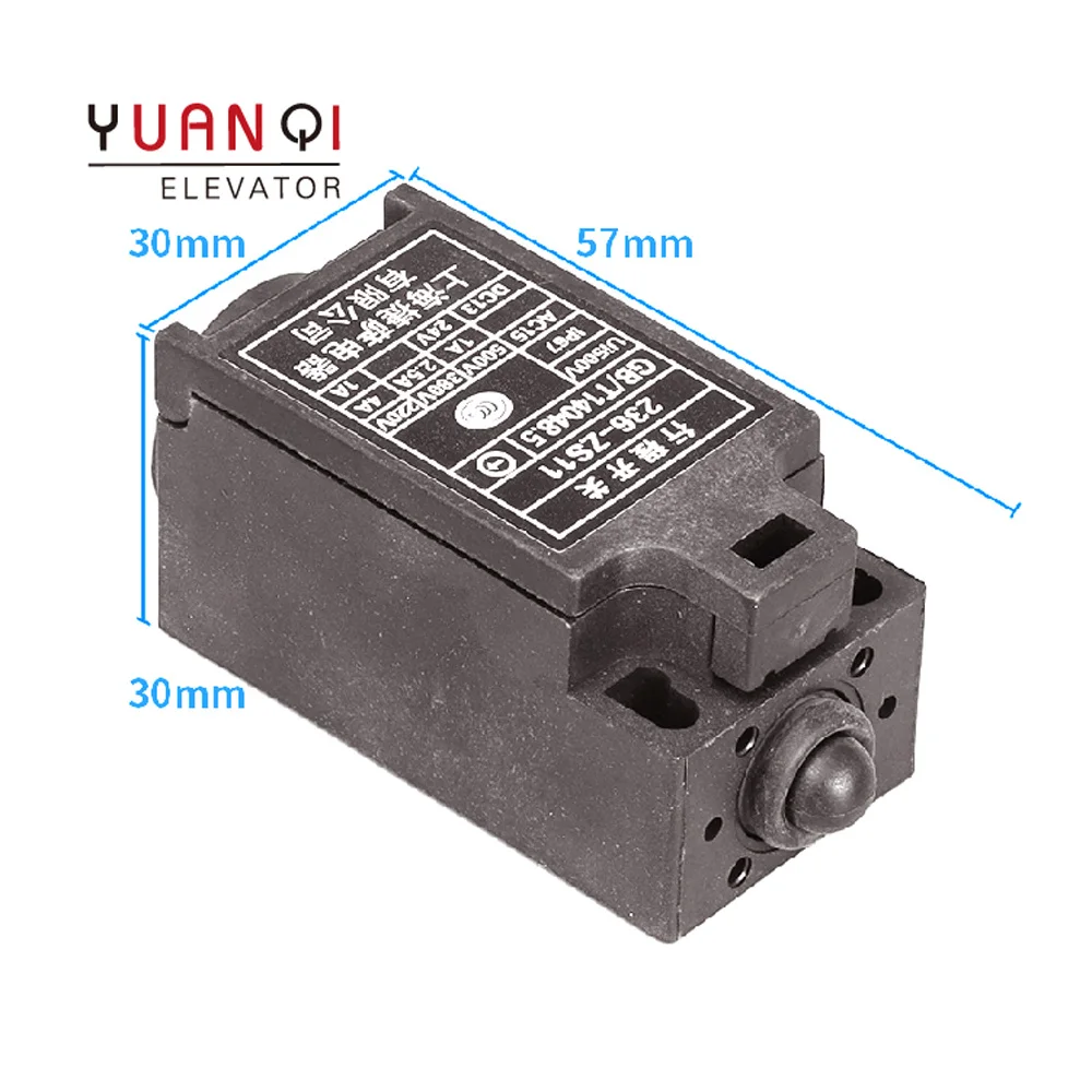 Yuanqi Lift Spare Parts Elevator Tension Wheel Travel Switch 236-ZS11 Elevator Speed Limiter Switch 236-ZS11