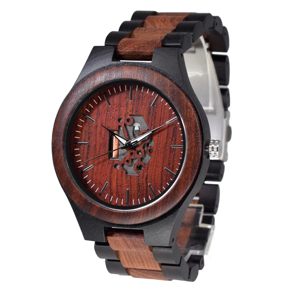 

Men Wood Watch Quartz, Fashion Handmade Wooden Wrist Watches Mens